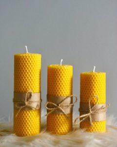 Beeswax Candle 15cm–free shipping