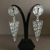 Silver filigree handmade earrings 030