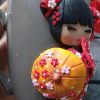 Kokeshi Doll Grey Mug