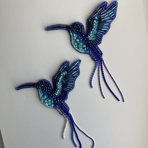 Blue Bird Brooch