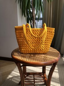 Summer Handmade bag in yellow