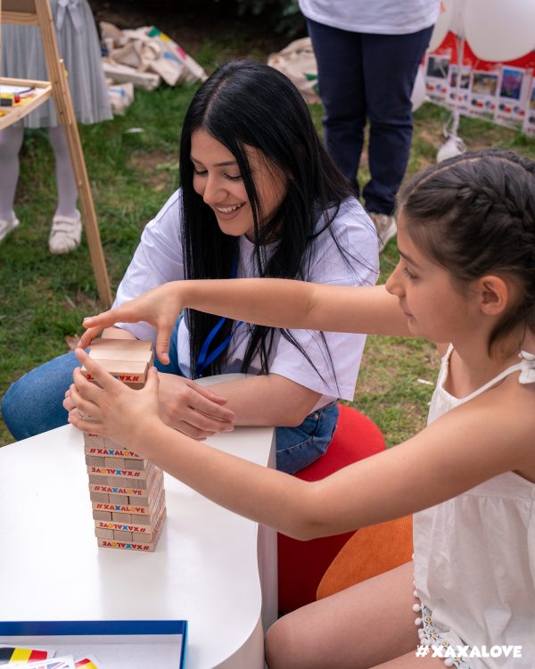 Xaxalove Jenga - Classic Tower-Building Game - Develop Dexterity and Fine Motor Skills in Armenian