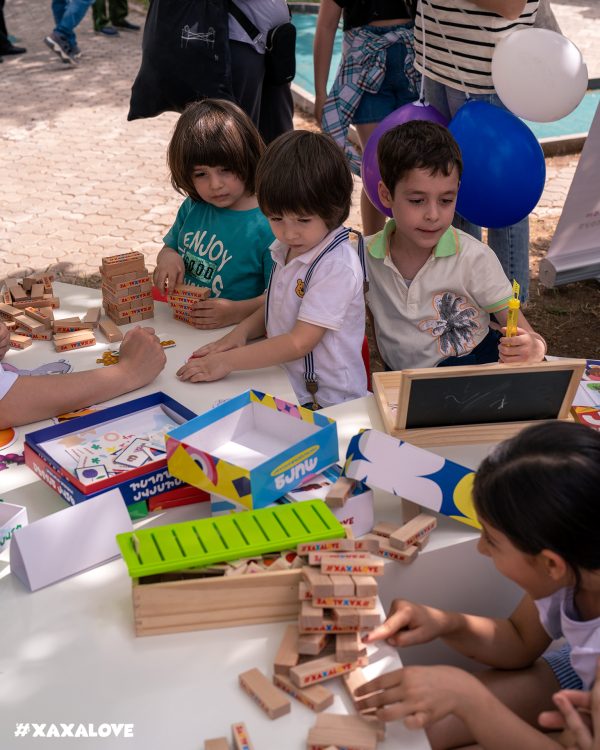 Xaxalove Jenga - Classic Tower-Building Game - Develop Dexterity and Fine Motor Skills in Armenian