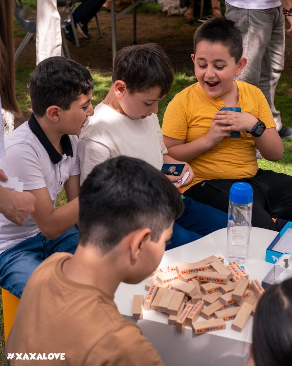 Xaxalove Jenga - Classic Tower-Building Game - Develop Dexterity and Fine Motor Skills in Armenian