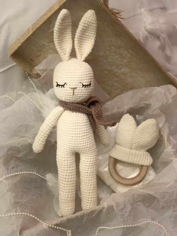 ''A Rabbit" handmade crochet toy set (A10)