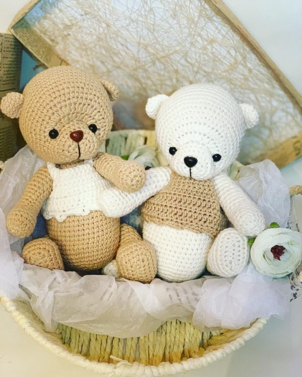 'BEAR" handmade crochet toy (A13)