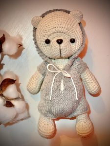 ‘BEAR” handmade crochet toy (A18)