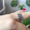 Sterling Silver 925 Black Stone Ring , Armenian Jewelry , Armenian Ring one of a kind