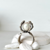 Sterling silver jewelry with natural pearls