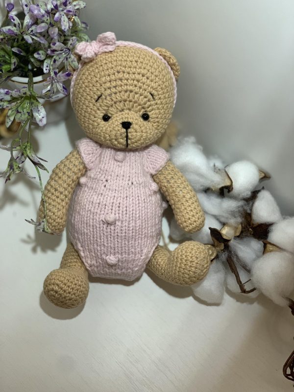 'BEAR" handmade crochet toy (A15)