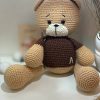 'BEAR" handmade crochet toy (A17)