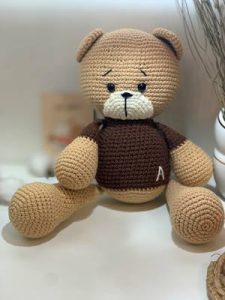 ‘BEAR” handmade crochet toy (A17)