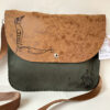 Green-Brown Bag with Armenian Bird Letter "L"