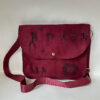 Maroon Bag with Armenian Petroglyphs