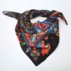 Armenian Scarf with Alphabet and Altar (Black) by MANÉ