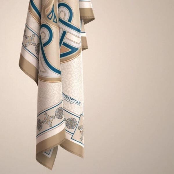 Cream Ornament Scarf