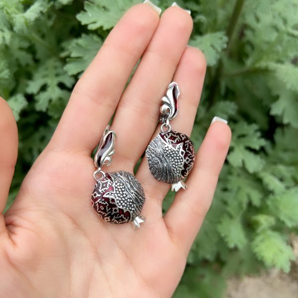 Sterling Silver Pomegranate Jewelry Set