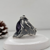 Sterling silver ring | natural amethyst |exclusive jewelry by Shahinian