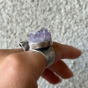 Exclusive silver ring with natural purple amethyst | Shahinian jewelry