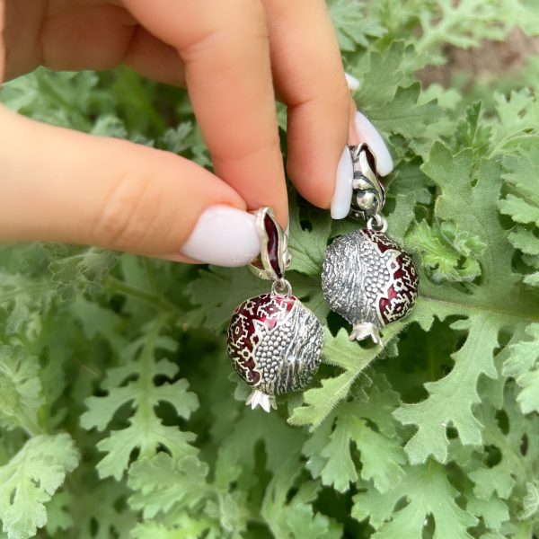 Sterling Silver Pomegranate Jewelry Set