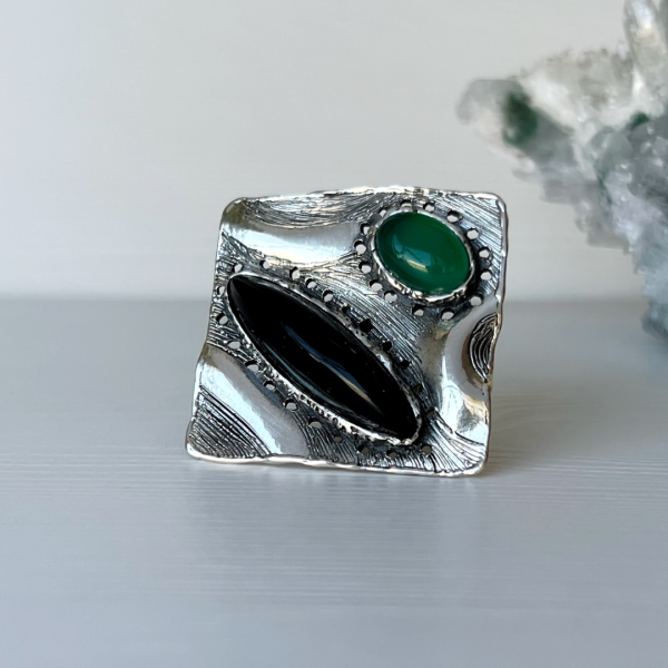 Onyx Silver Ring