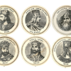 Brand New Wooden Armenian Kings Cupholders Set (6 pieces)