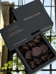 Dried fruits in chocolate