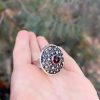 Sterling Silver Garnet Ring