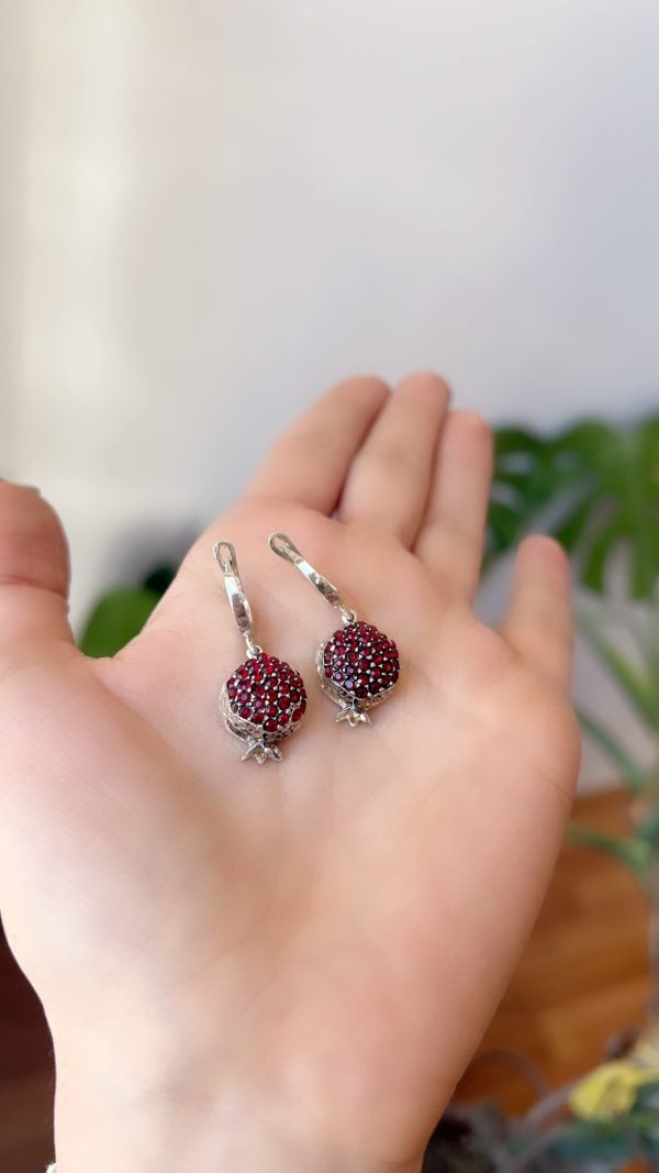 Sterling Silver Pomegranate Jewelry Set