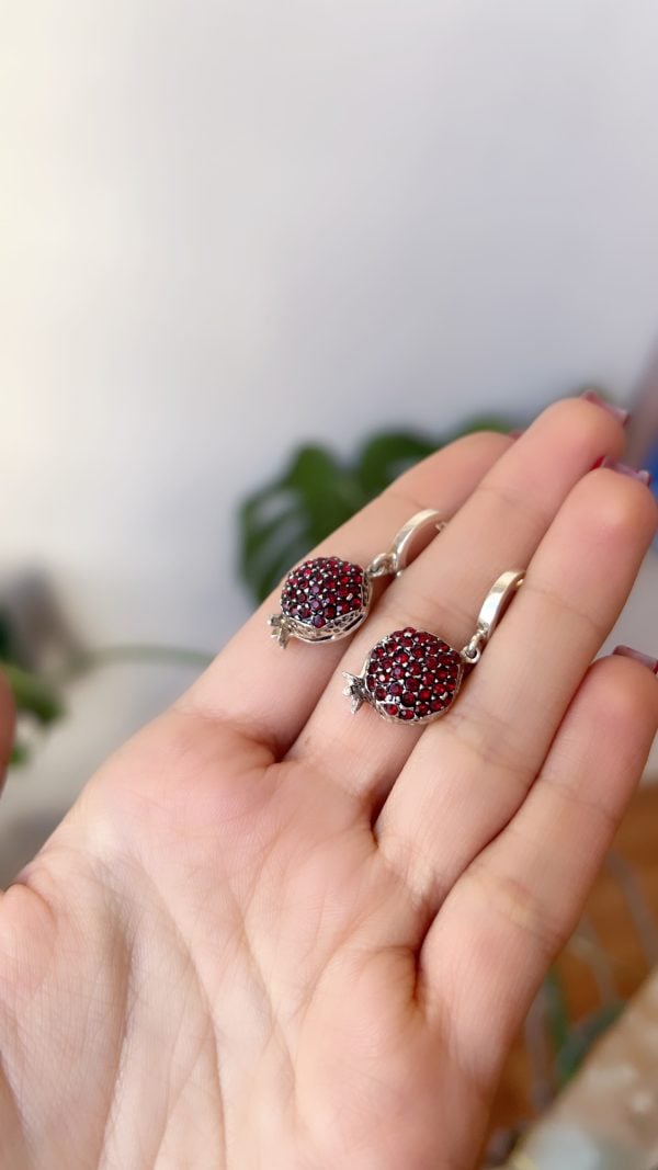 Sterling Silver Pomegranate Jewelry Set