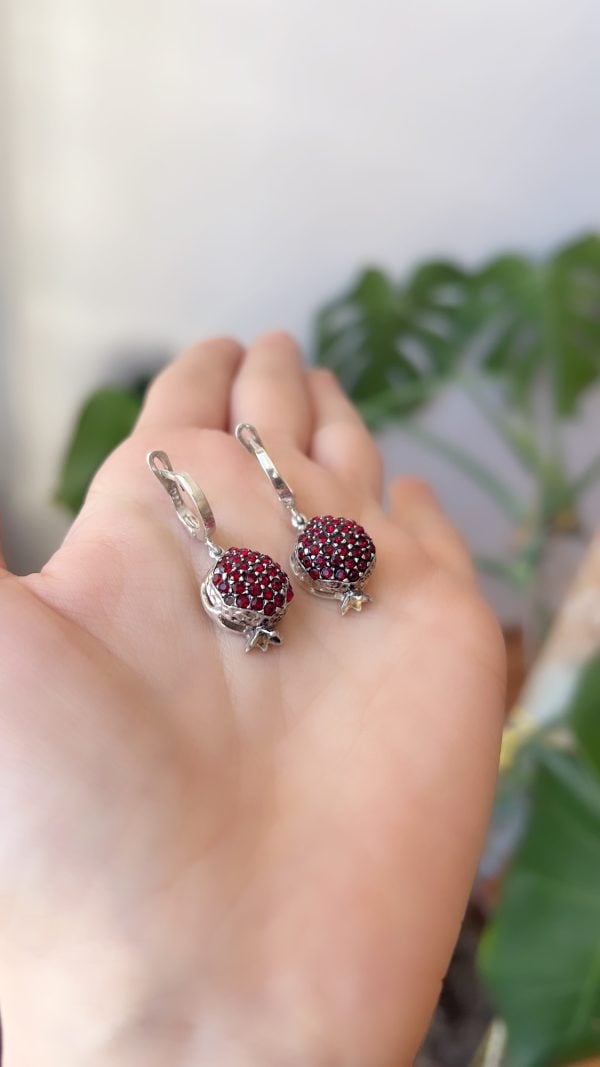 Sterling Silver Pomegranate Jewelry Set