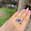 Sterling Silver Garnet Ring