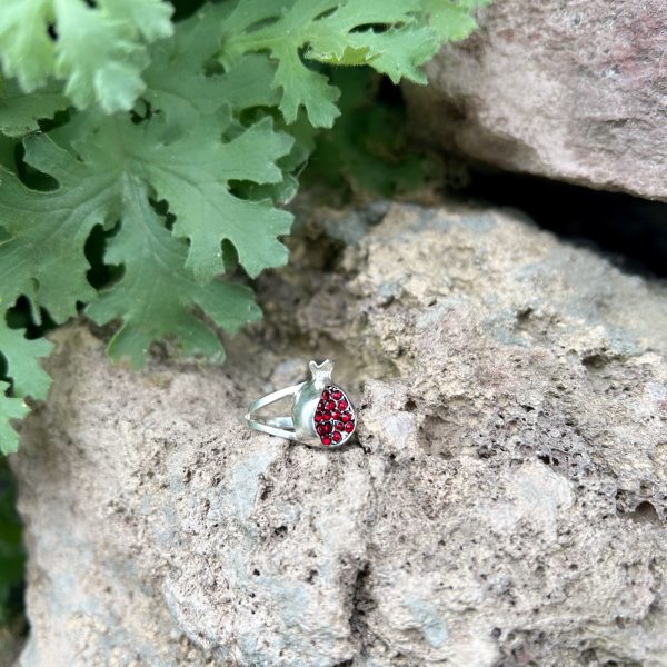 Sterling Silver Pomegranate Ring