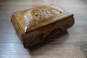 Handcrafted Armenian Wooden Box with Mount Ararat and Etchmiadzin Cathedral, Home Décor, Jewelry Box