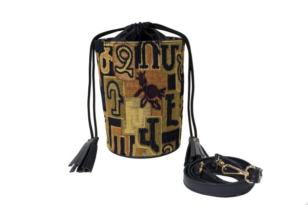 Armenian Alphabet Drawstring Purse