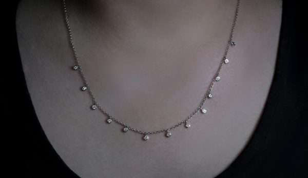 14-Carat White Gold Necklace - Patil Necklace