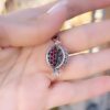 Red Enameled Pomegranate Pendant