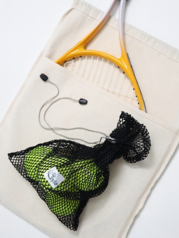Gyle Girl’s Drawsting Backpack Bag, includes Mesh Bag for Tennis Racket