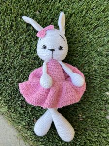Handmade crochet toy bunny babytoys ecotoys