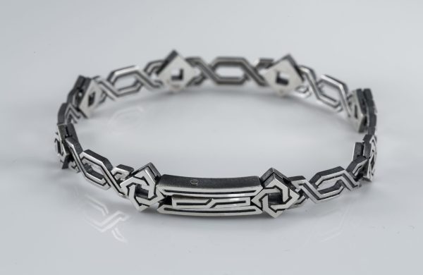 Bracelet For Men Ancient Style Sterling Silver 925