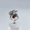Bunch of Grapes Ring Sterling Silver 925 with Carnelian
