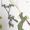 Little Prince Necklace, Le Petit Prince Pendant Sterling Silver 925