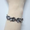 Bracelet Tree Branch with Leaves Sterling Silver 925