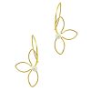Silver 925 18K GOLD PLATED Earrings Flower with Pearl, Minimalist Jewelry Sterling Silver 925