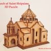 Saint Hripsime Church 3D Puzzle