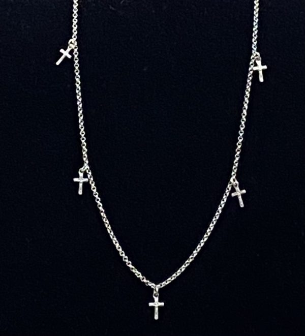 Five Cross Chain Necklace