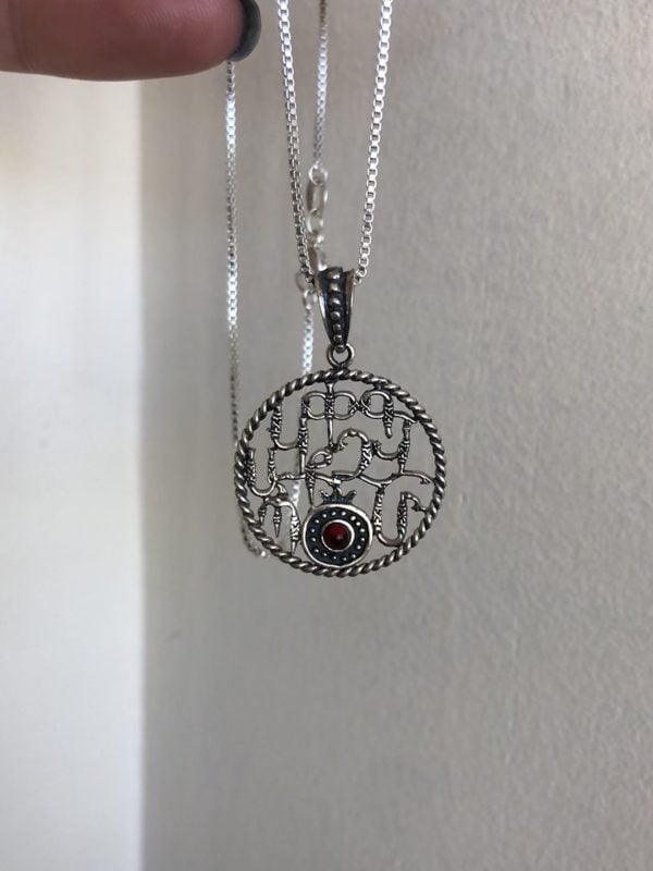 Sterling Silver Armenian Alphabet Necklace