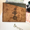 Wallet With Solar System Petroglyph