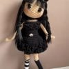 Wednesday Addams Crochet Doll