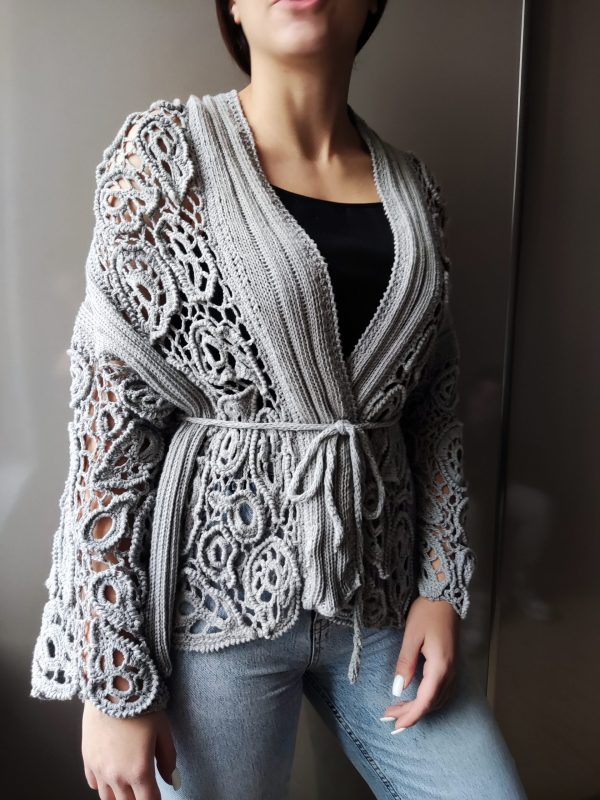 Crochet Italian Soft Cotton Jacket